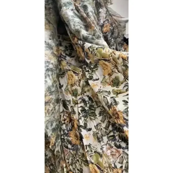 MAC DUGGAL 8232 Micro Ruffle Tea Length Dress, Size 18 New with Tag $498 - Picture 7 of 7